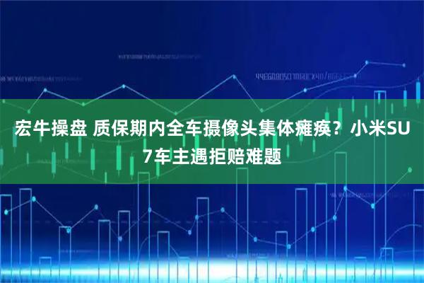 宏牛操盘 质保期内全车摄像头集体瘫痪？小米SU7车主遇拒赔难题